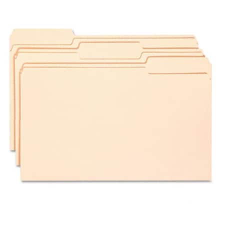 Made-To-Stick protective File Folders- 1/3 Cut- Top Tab- Legal- Manila- 100/Box, 100PK MA41464